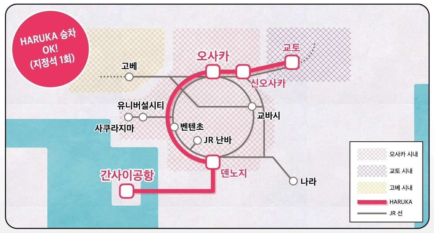하루카 특급열차 QR티켓 사진 1